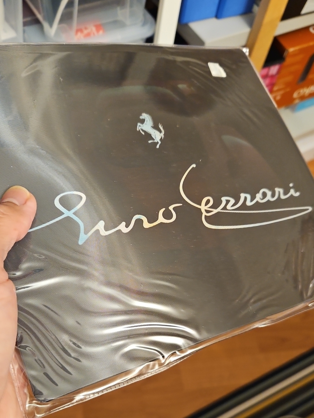 Ferrari Black Mouse Pad Hologram 3D Enzo front & Rear + Signature